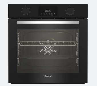 Встраиваемый электрический духовой шкаф Indesit IFE 3644 BL черный/серебристый