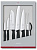 Набор ножей кухон. Victorinox Swiss Classic Kitchen (6.7133.7G) компл.:7шт черный подар.коробка