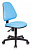Кресло детское Бюрократ KD-4 голубой TW-55 крестовина пластик