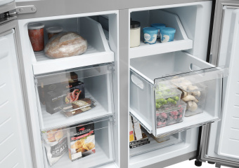 Холодильник Haier HTF-425DM7RU серебристый 