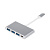 ATCOM (AT2808) Переходник TYPE-C 3.1(m) - 3xUSB 3.0 (f)+TYPE C(f) 0.10M белый