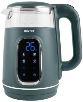 CENTEK CT-0052 Green (1,7л, стекло/пластик)