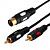 REXANT ШНУР DIN 5 PIN - 2 RCA, ДЛИНА 1,5 МЕТРА (GOLD) 17-2512