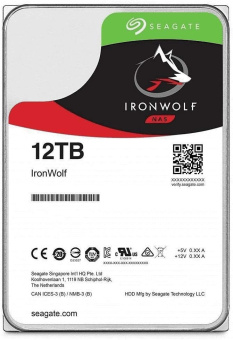 Жесткий диск 12Tb Seagate SATA-III ST12000VN0008 NAS Ironwolf (7200rpm) 256Mb 3.5"
