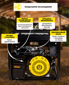 Генератор Huter DY11000L 9кВт