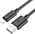 Кабель Hoco X88 Gratified USB(m) - Lightning(m) 1м черный