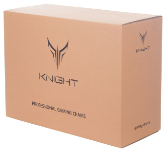 Кресло игровое Knight TITAN черный ромбик эко.кожа с подголов. крестовина металл