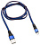 REXANT (18-1163) Кабель REXANT USB-microUSB 1 м, плоский провод, синяя джинсовая оплетка