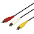 REXANT ШНУР 3 RCA - 3 RCA, ДЛИНА 5 МЕТРОВ, ЧЕРНЫЙ 17-0205