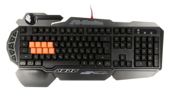 Клавиатура A4Tech Bloody B318 черный USB Multimedia for gamer LED (подставка для запястий)