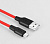 HOCO X21 USB (m)-microUSB (m) 1.0м 2.0A силикон красный черный