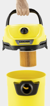 Пылесос Karcher WD 3-18 Battery Set желтый