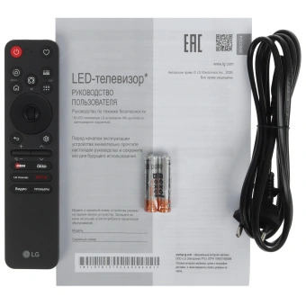 Телевизор LG 55QNED85B6C.ARUG SMART TV черный
