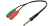 DEFENDER (63012) HEADSET JACK 2*3.5JACK-3.5 4PIN JACK 0,15м