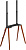 Подставка для телевизора Cactus CS-ST3644BKWN черный/орех 43"-65" макс.40кг напольный