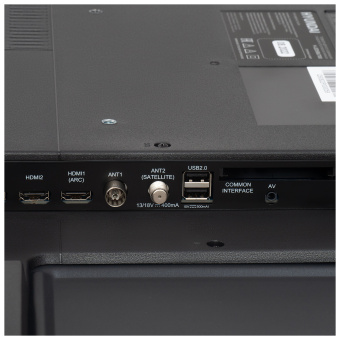 Телевизор LED Hyundai 55" H-LED55BU7000 Салют ТВ Frameless черный 4K Ultra HD 60Hz DVB-T DVB-T2 DVB-C DVB-S DVB-S2 USB WiFi Smart TV