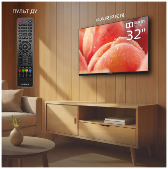 Телевизор LED 32" Harper 32R777T черный
