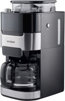 Кофеварка капельная Hyundai HYD-1216 1050Вт черный/серебристый