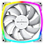 Вентилятор Montech AX120 ARGB 120х120x25 белый 4-pin 27дБ (AX120 PWM WHITE) Ret