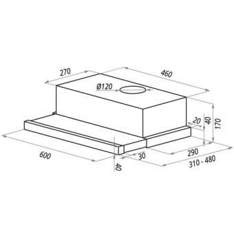 Вытяжка Maunfeld VS Light 60 белый