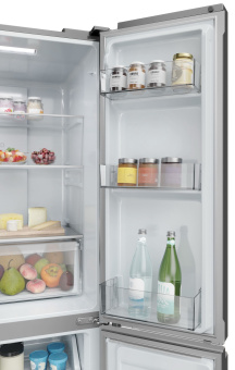 Холодильник Haier HTF-425DM7RU серебристый 