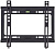 Кронштейн для телевизора Kromax IDEAL-5 черный 15"-47" макс.35кг настенный фиксированный
