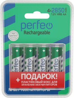 PERFEO (PF_C3319) AA2850MAH/4BL+ BOX Аккумулятор Пластик