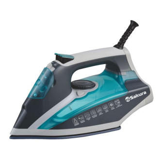 Утюг Sakura SA-3061CG 2600Вт серый/бирюзовый