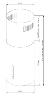 Вытяжка KHA 39970 W Cylinder