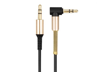 HOCO UPA02 3.5mm-3.5mm 1M черный/золотой