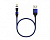 MAXVI MCm-02L синий , USB-A - Lightning, 2A, магнитный разъем, LED