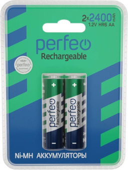 PERFEO (PF_C3010) AA2400MAH/2BL Аккумулятор Пластик
