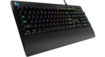 Клавиатура Logitech G213 Prodigy RGB черный USB Multimedia for gamer LED (подставка для запястий)