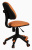 Кресло детское Бюрократ KD-4-F оранжевый жираф крестов. пластик подст.для ног
