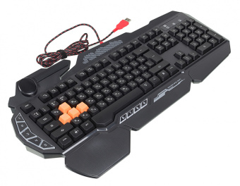 Клавиатура A4Tech Bloody B314 черный USB Multimedia for gamer LED (подставка для запястий)