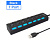 SMARTBUY (SBHA-7207-B) USB 2.0 хаб + выкл., 7 портов, черный
