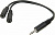 Адаптер аудио Ningbo 2xJack 3.5 (f)/Jack 3.5 (m) 0.2м. (JAAC170)