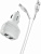 HOCO (6931474727787) Z36 White АЗУ 2USB 2.4A для Type-C