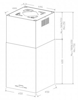Вытяжка KHA 45970 W Cube
