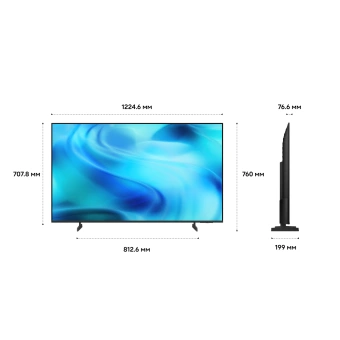 Телевизор SAMSUNG UE-55U8000HUXPY черный