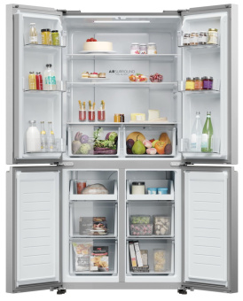 Холодильник Haier HTF-425DM7RU серебристый 