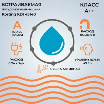 Посудомоечная машина Korting KDI 45140