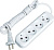 SMARTBUY (SBE-10-4-05-N) 4 гнз х 5,0 м (10А/2.2кВт, ПВС 2х1.0)