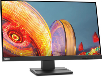 Монитор Lenovo 23.8" ThinkVision E24q-20 черный IPS 4ms 16:9 HDMI M/M матовая HAS Pivot 300cd 178гр/178гр 2560x1440 DisplayPort Ultra HD 2K (1440p) 5.05кг