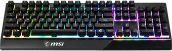 Клавиатура MSI Vigor GK30 RU черный USB Multimedia for gamer LED (подставка для запястий)