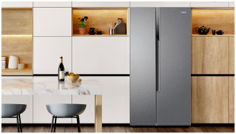 Холодильник Haier HRF-535DM7RU серебристый 