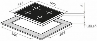 Варочная панель MAUNFELD EGHS.64.43CS/G