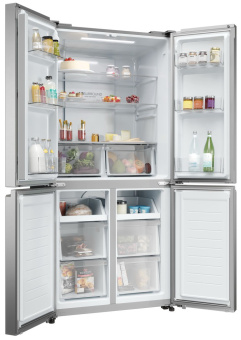 Холодильник Haier HTF-425DM7RU серебристый 