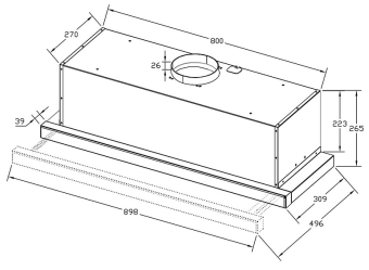 Встраиваемая вытяжка Korting KHP 9815 X