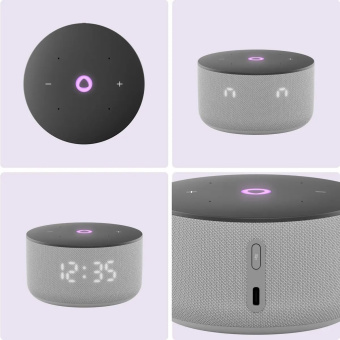 Умная колонка Yandex Станция Мини 3 Алиса серый 12W 1.0 BT/Wi-Fi (YNDX-00027GRY)